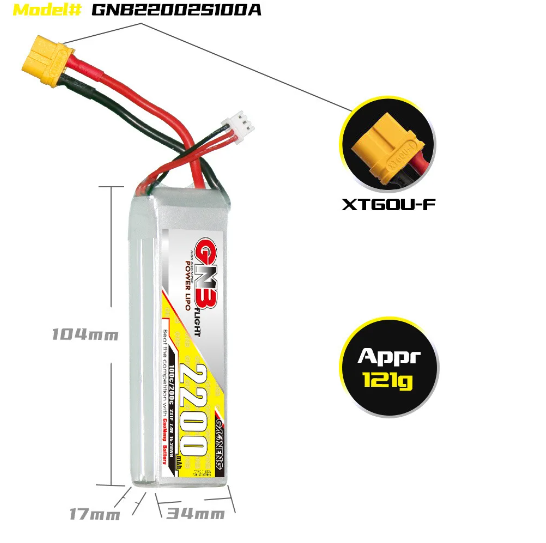 GNB 2s 7.4v 2200mAh4